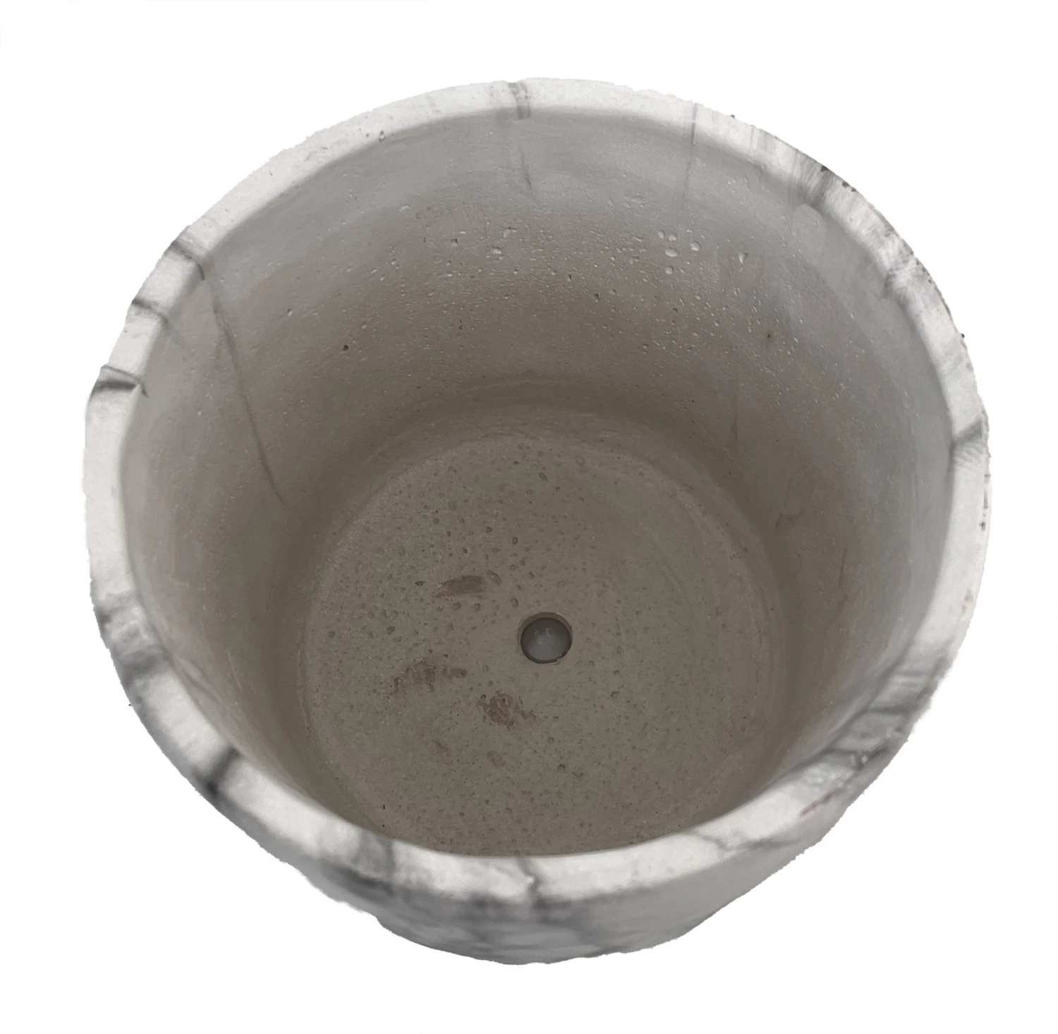 Marbled Egg Pot Cement Planter - 6" X 5" - Indoors Or Out 2 Marbled Egg Pot Cement Planter - 6" X 5" - Indoors Or Out - Image 2