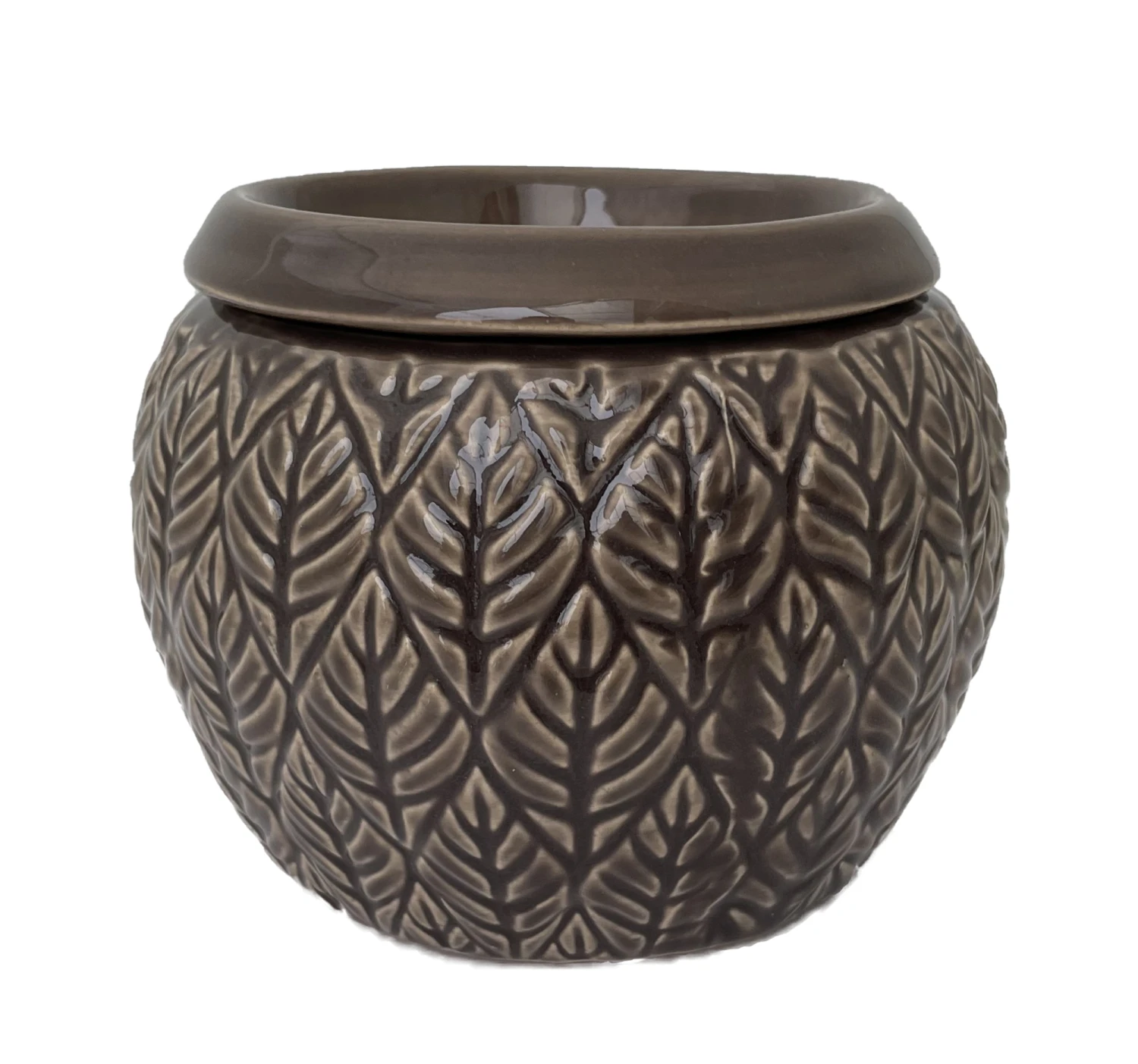 Sherborn Self Watering Glazed Ceramic Pot - Crocodile - 5.25 X 4.25" 1 Sherborn Self Watering Glazed Ceramic Pot - Crocodile - 5.25 X 4.25"